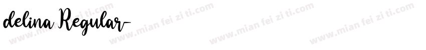 delina Regular字体转换
